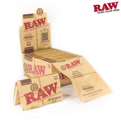 RAW ARTESANO 1 1/4 ORGANIC 15CT/PACK